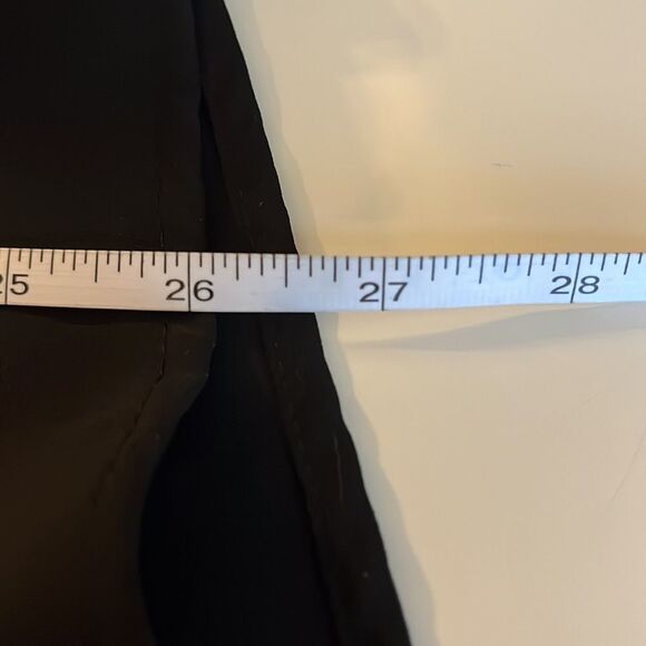 Ny Collection sheer black blouse embellished with sequins down center and V-neck - Picture 10 of 10